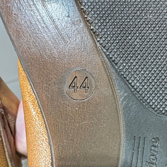 Nicola Benson Men's Tan Italian Leather Square Toe Slip-On Shoes Size 10.5 - Picture 7 of 9